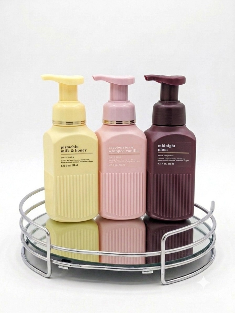 Bath & Body Works Foaming Hand Soap Trio – Pistachio, Raspberries & Plum